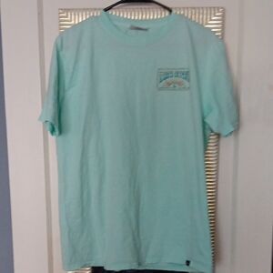 Techstyles Light Aqua Short-Sleeve Surf Graphic  Crew Neck Men’s T-Shirt